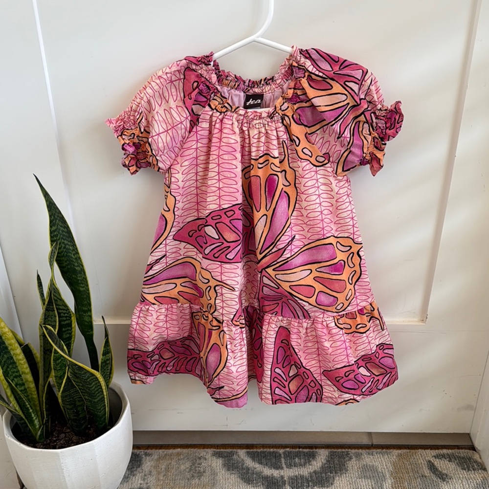 Pink and peach Butterfly Dress